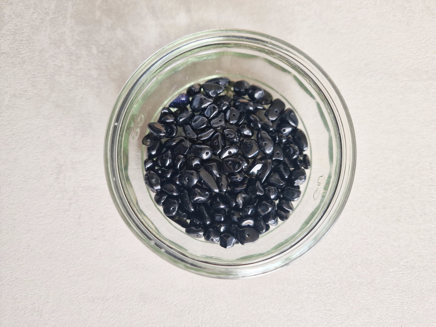 Crystal chip beads with holes