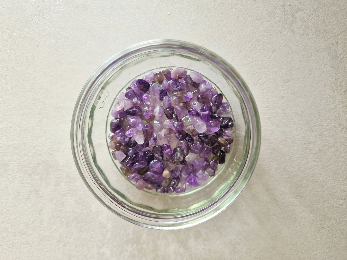 Crystal chip beads with holes