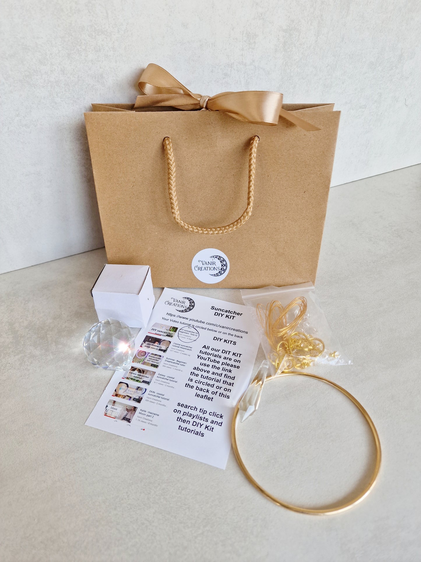 Crystal Suncatcher DIY Kit with Wire Wrapping - Alanis