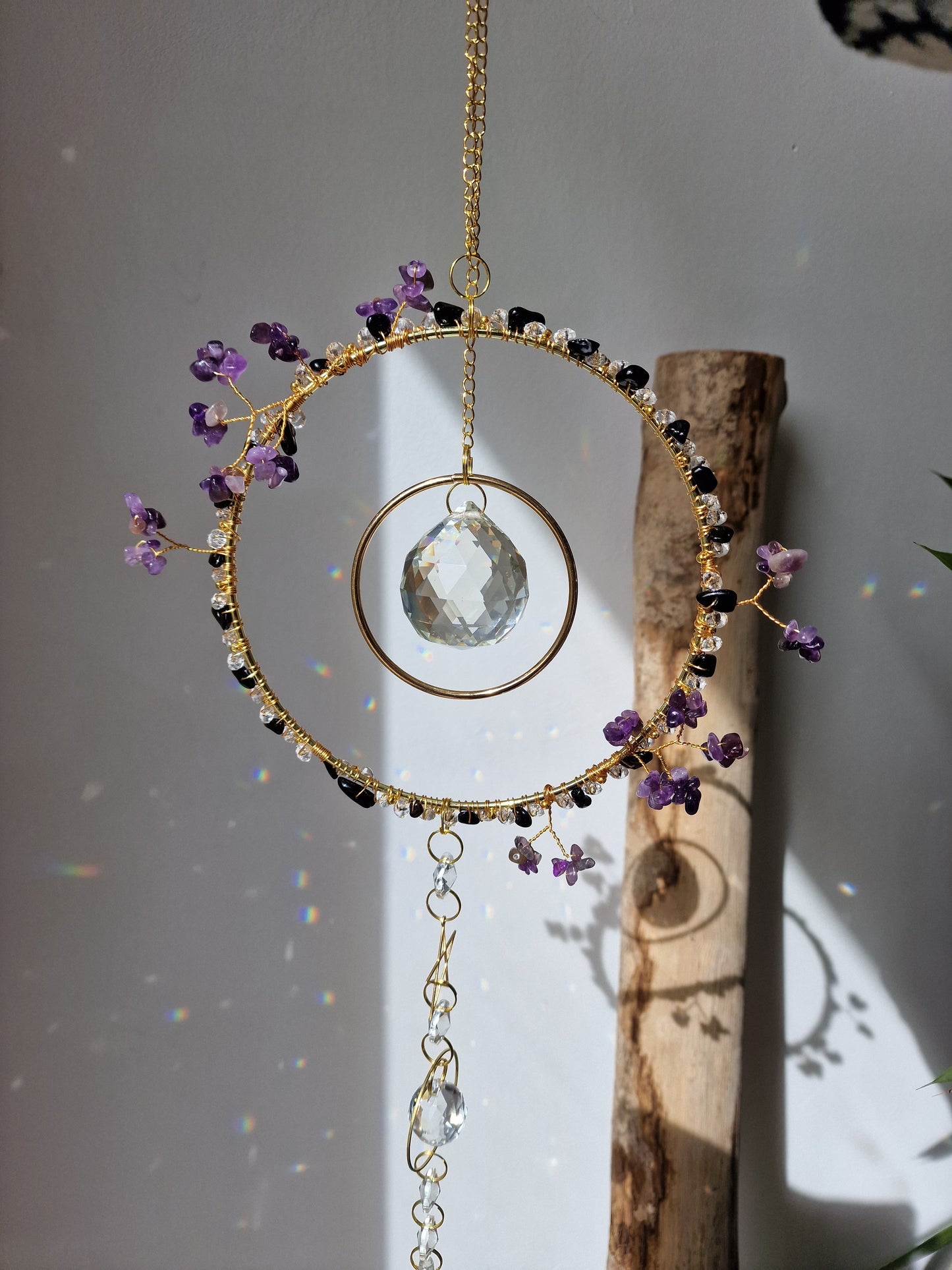 Crystal Flower Suncatcher DIY Kit handmade Floral Craft Kit - Flower