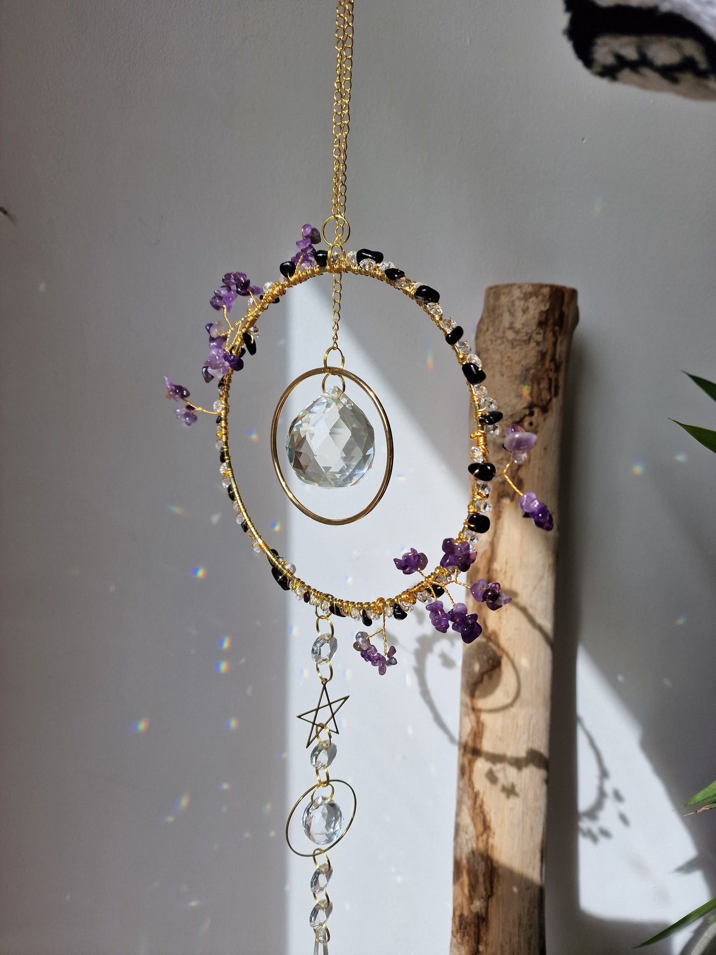 Crystal Flower Suncatcher DIY Kit handmade Floral Craft Kit - Flower