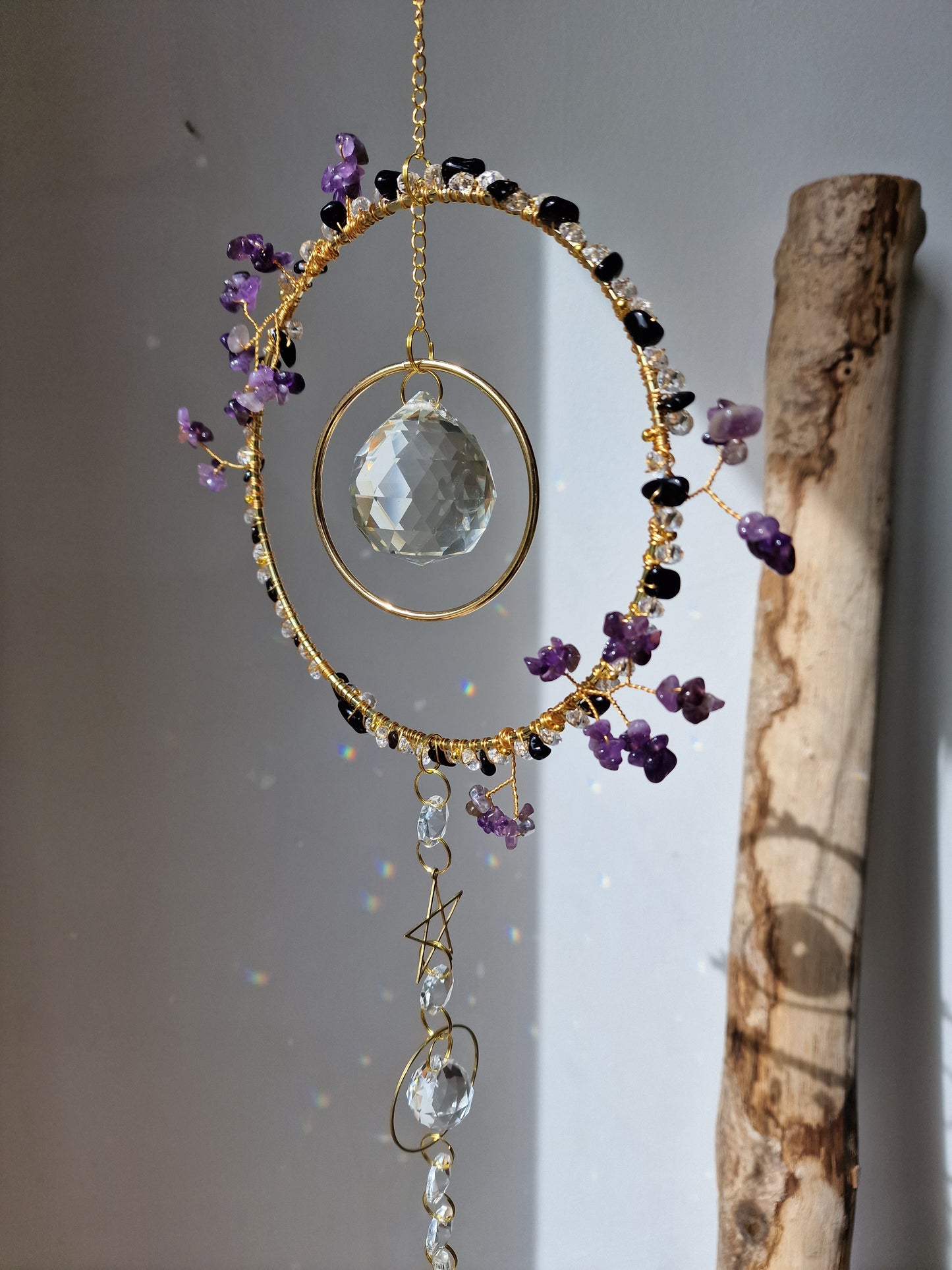 Crystal Flower Suncatcher DIY Kit handmade Floral Craft Kit - Flower