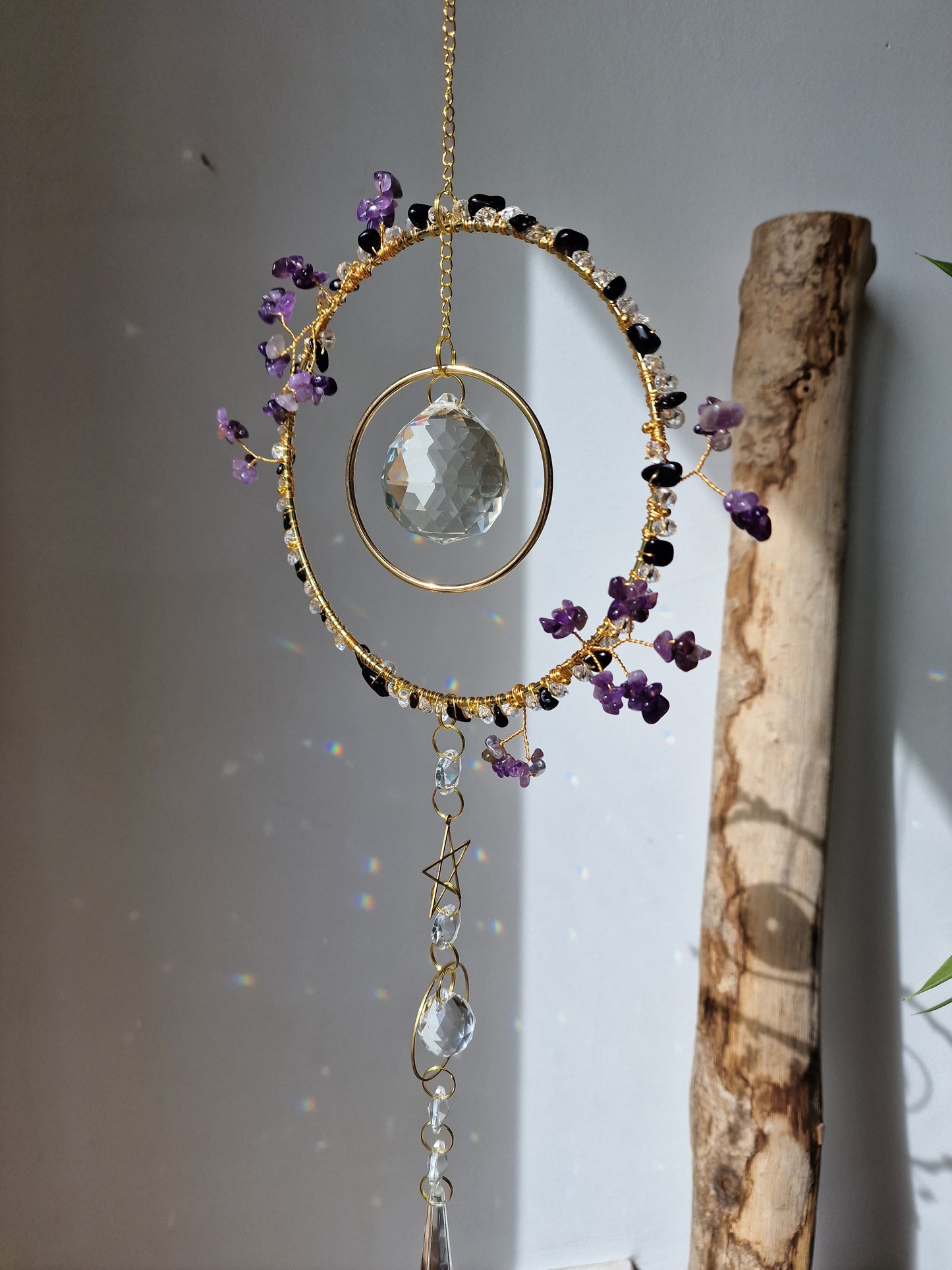 Crystal Flower Suncatcher DIY Kit handmade Floral Craft Kit - Flower