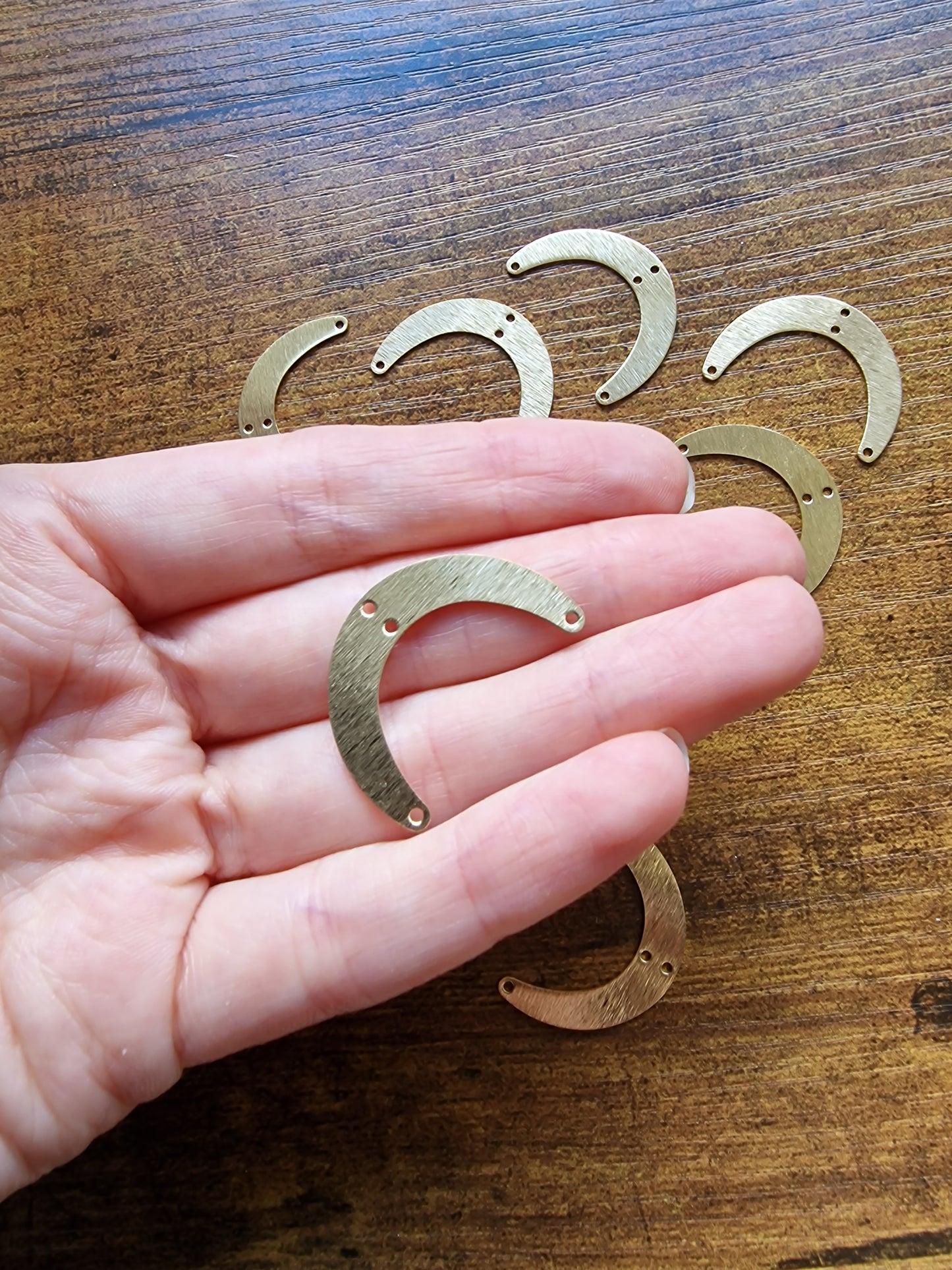 Moon charm 4 holes moon 3