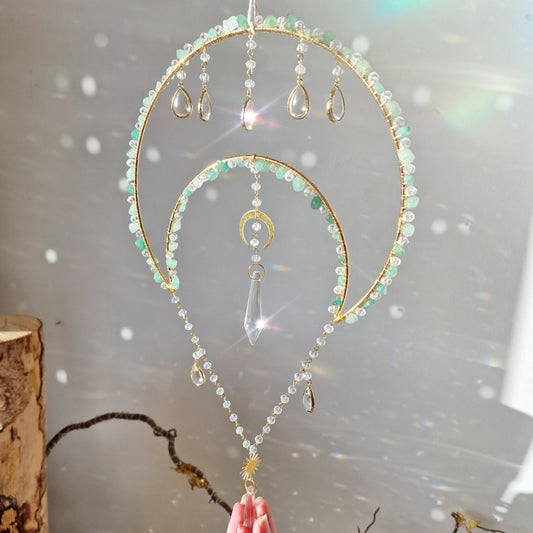 Moon Crystal Suncatcher DIY Kit celestial Light Catcher - Aria