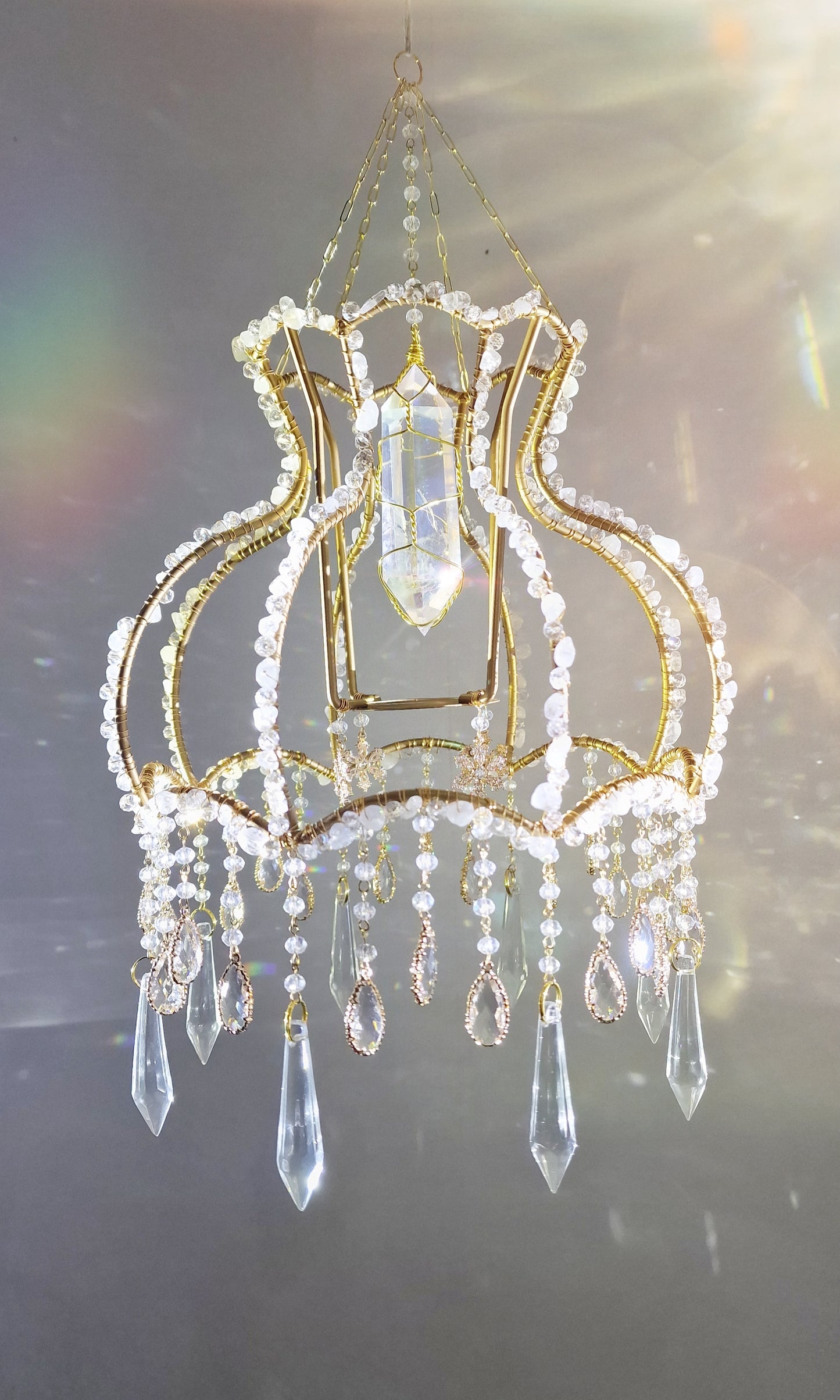 Crystal suncatcher lampshade - Alaska