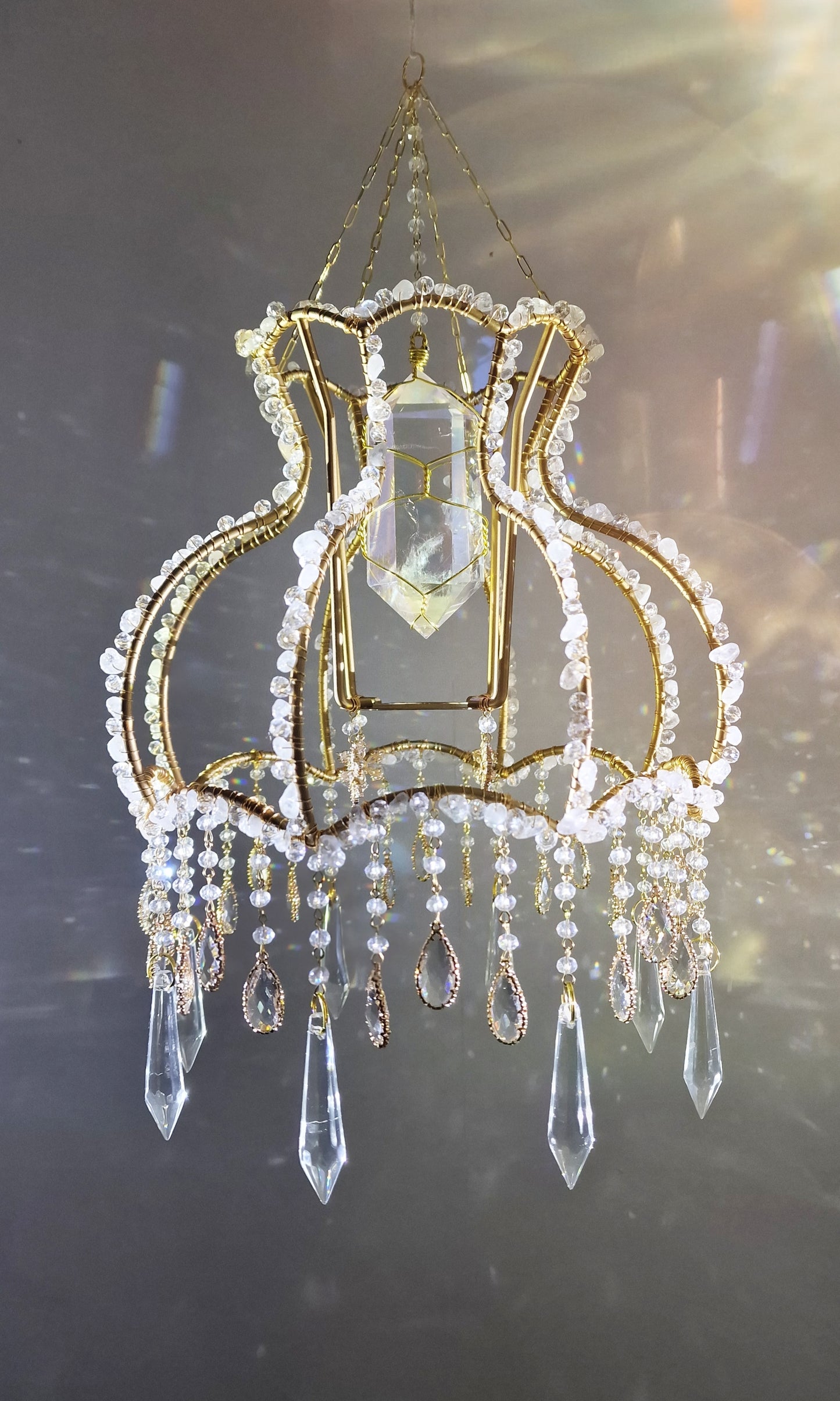 Crystal suncatcher lampshade - Alaska