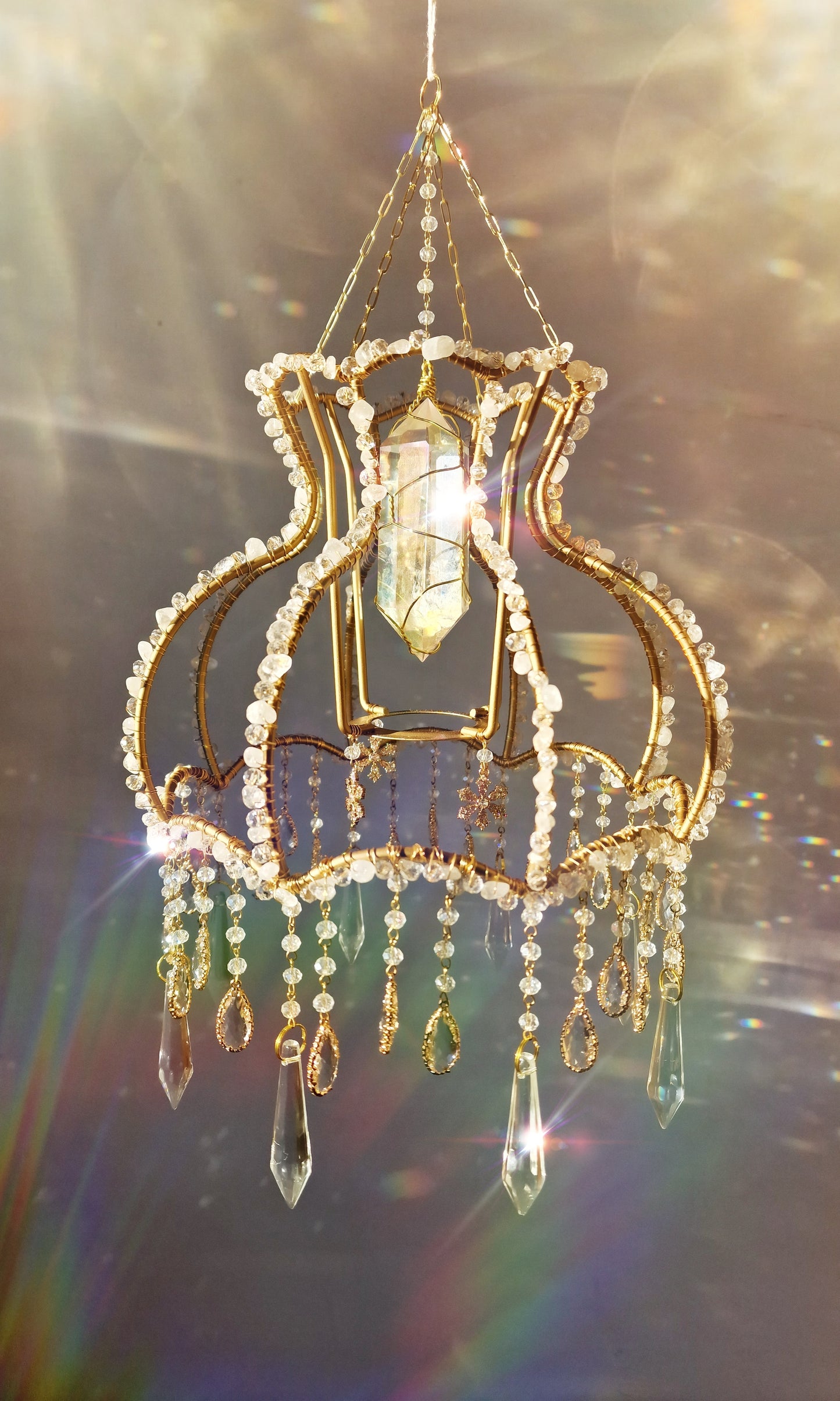 Crystal suncatcher lampshade - Alaska
