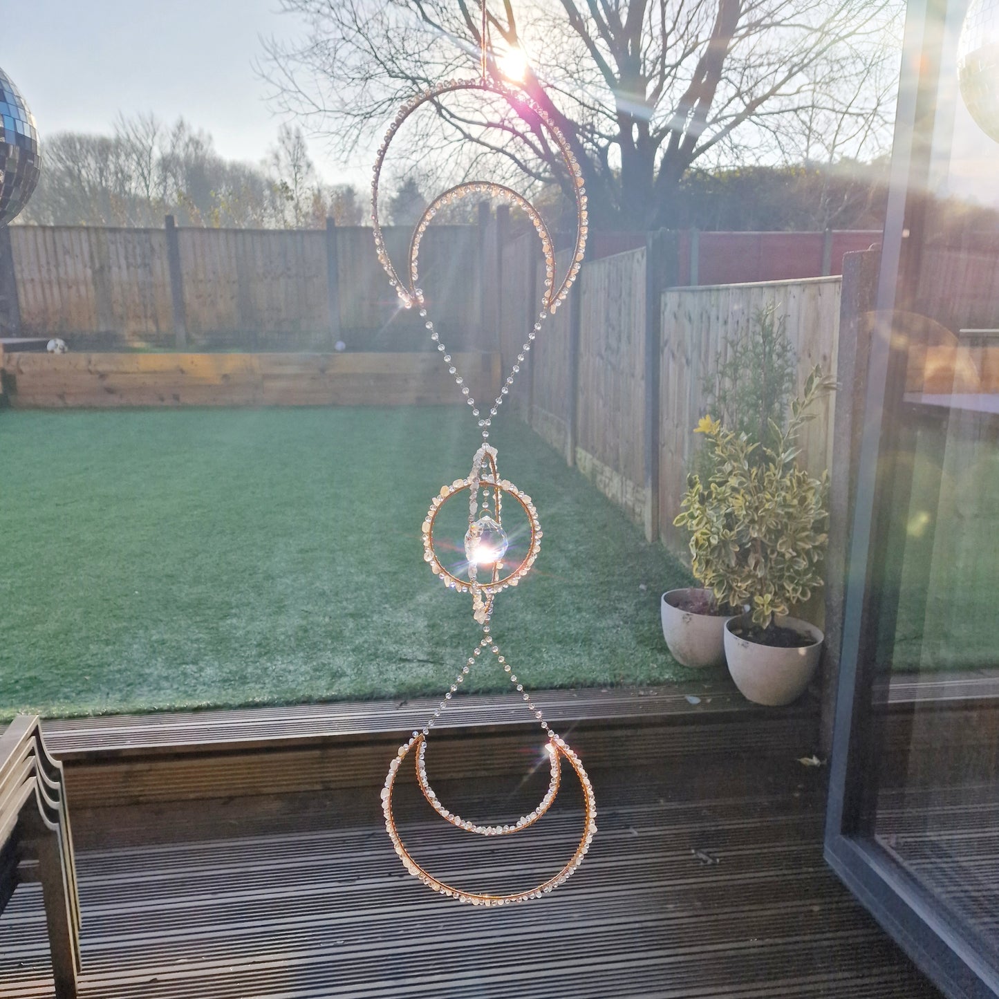 Crystal Moon Suncatcher DIY Kit Lunar Light Catcher Craft Kit - Linda