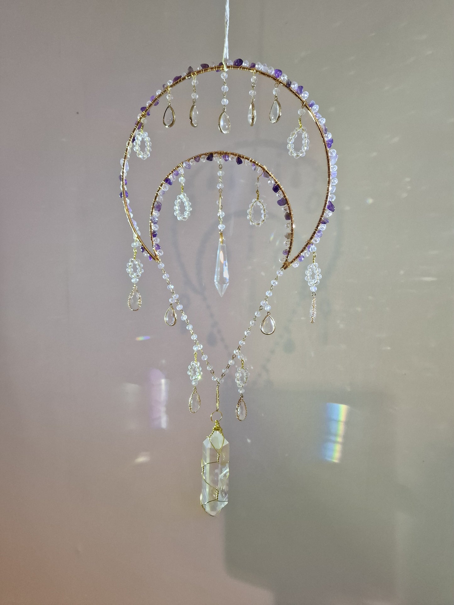 Moon suncatcher amethyst - Eira
