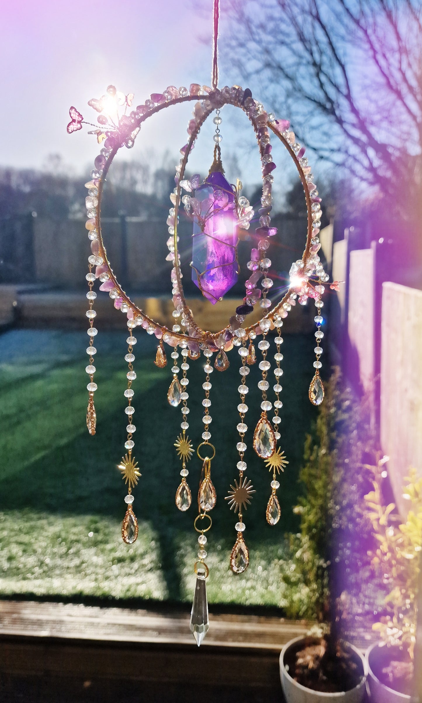 Butterfly Fairy Suncatcher - Monarch