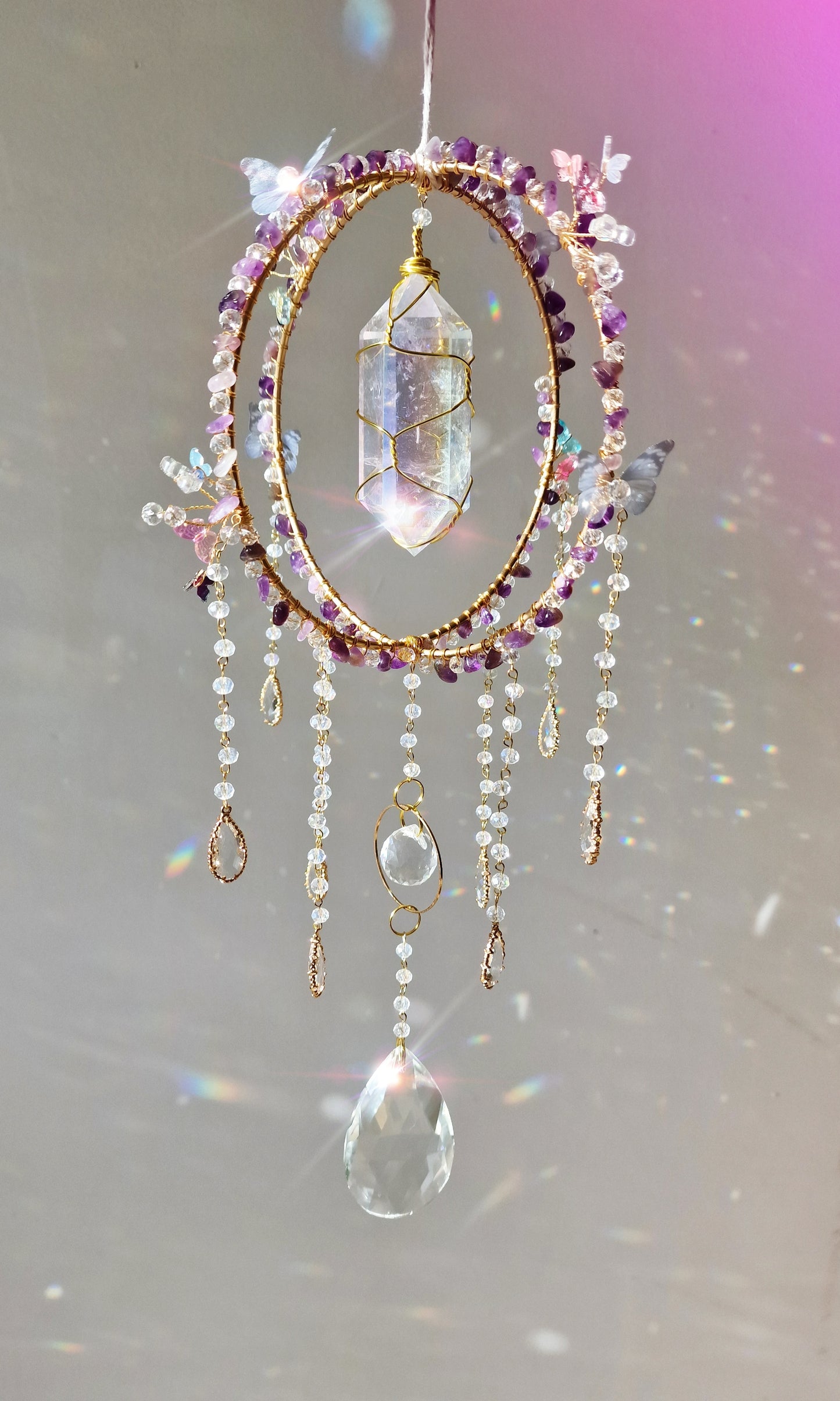 Suncatcher Fairy Suncatcher - Purple Emperor