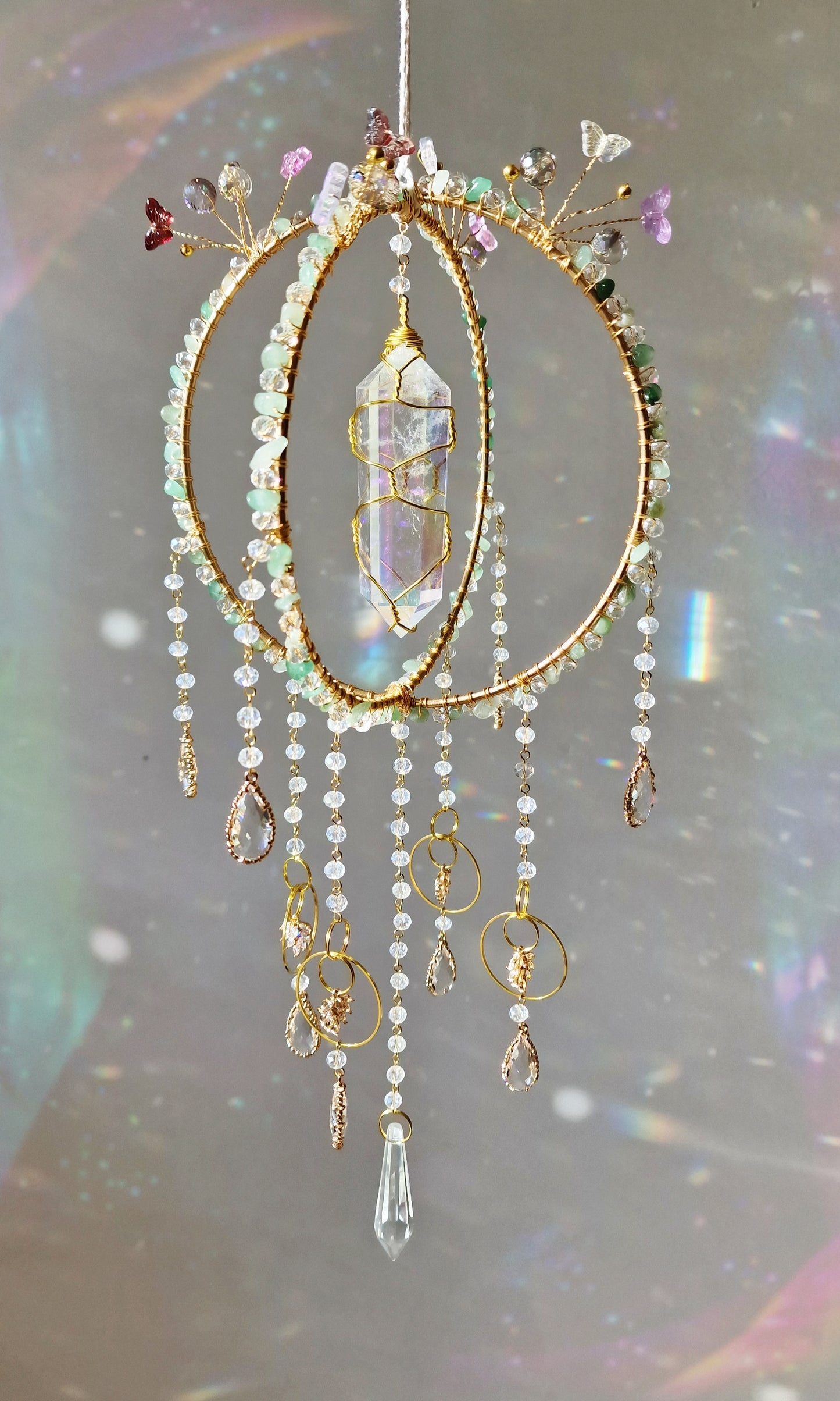 Butterfly Fairy Suncatcher - Glasswing
