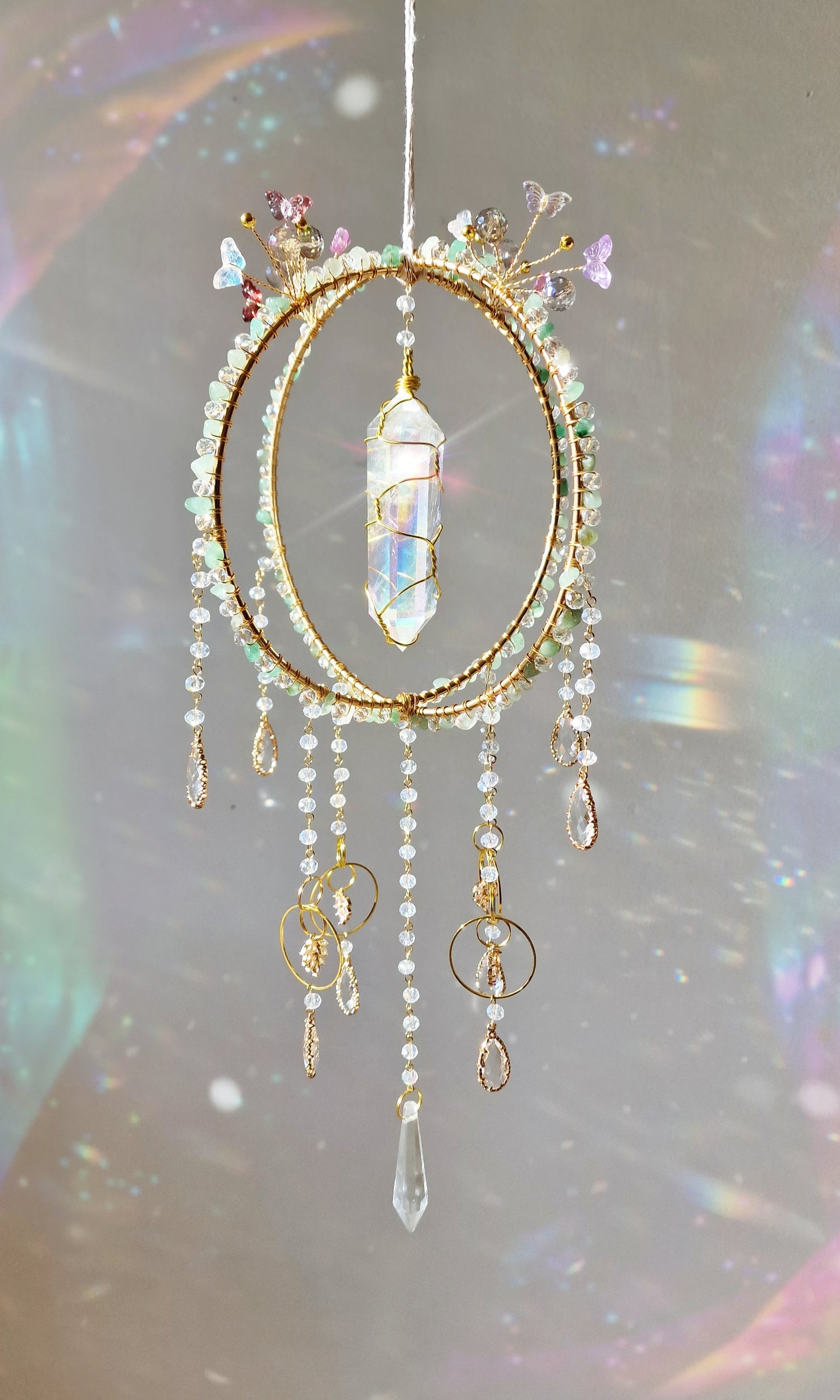 Butterfly Fairy Suncatcher - Glasswing