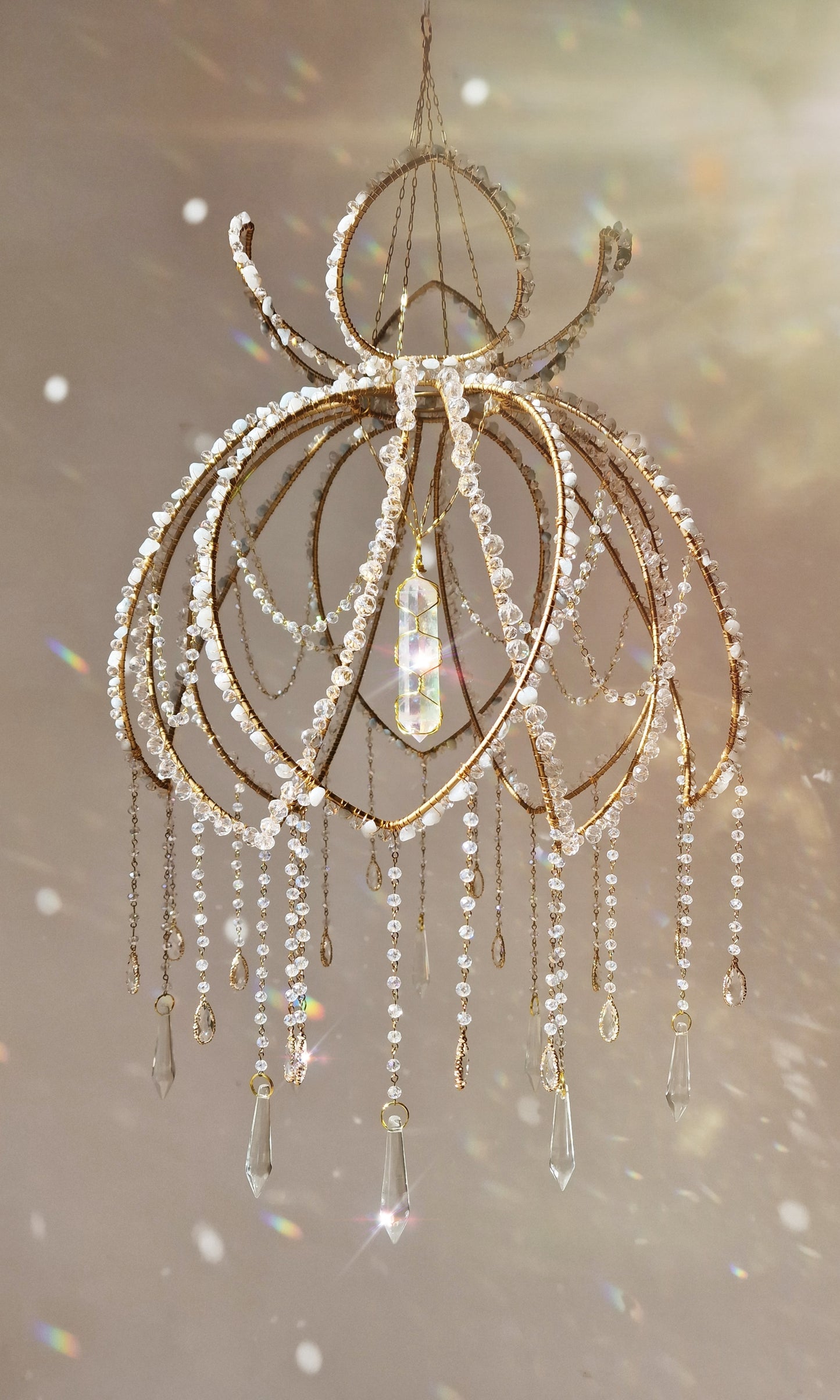 Crystal Bloom Suncatcher Lampshade