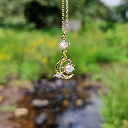 Moon Suncatcher Necklace - Necklace Only