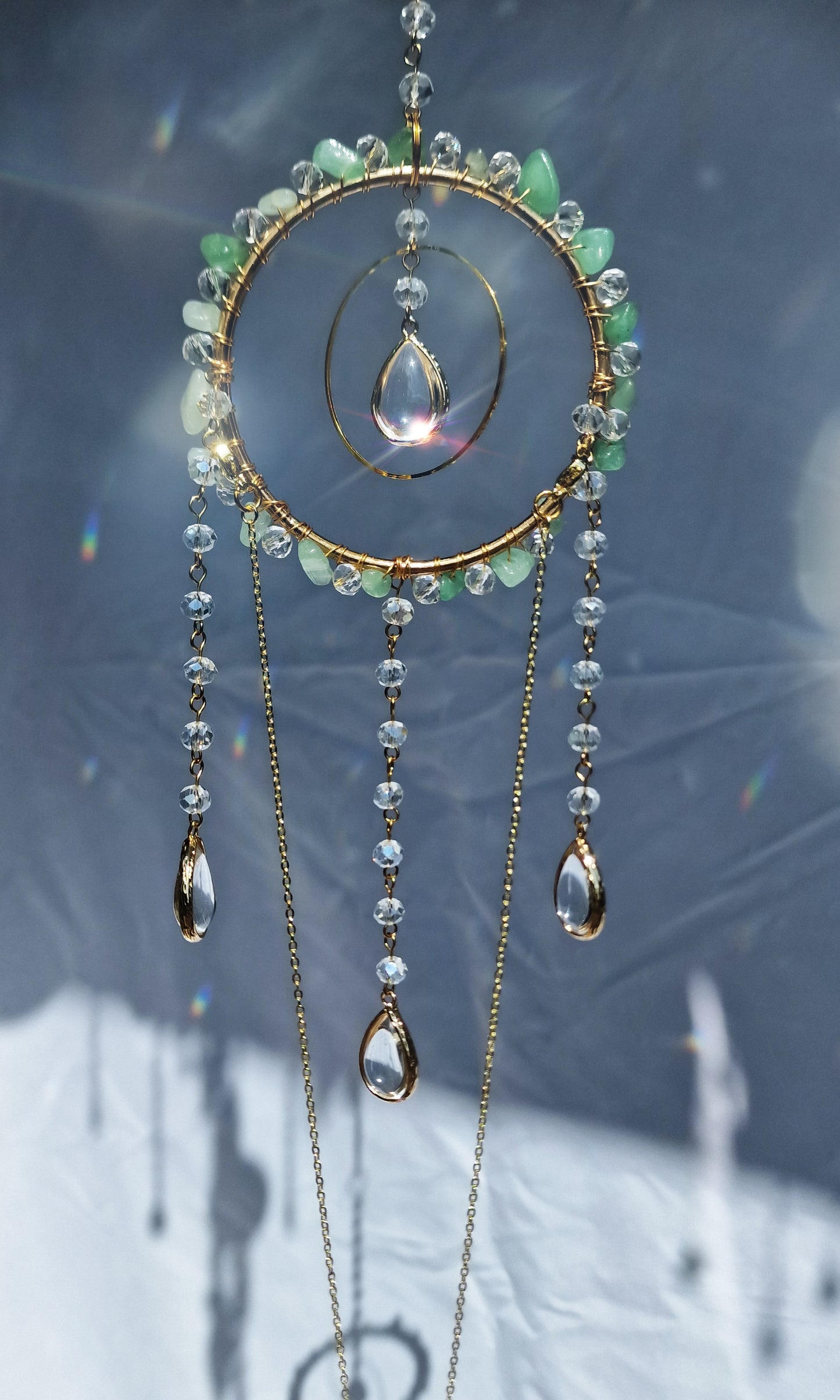 Suncatcher Base - Beaded Chain Tails