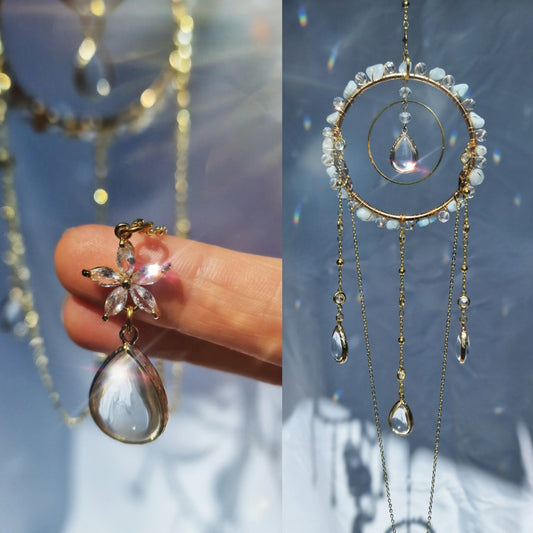 Flower Suncatcher And Wearable Necklace