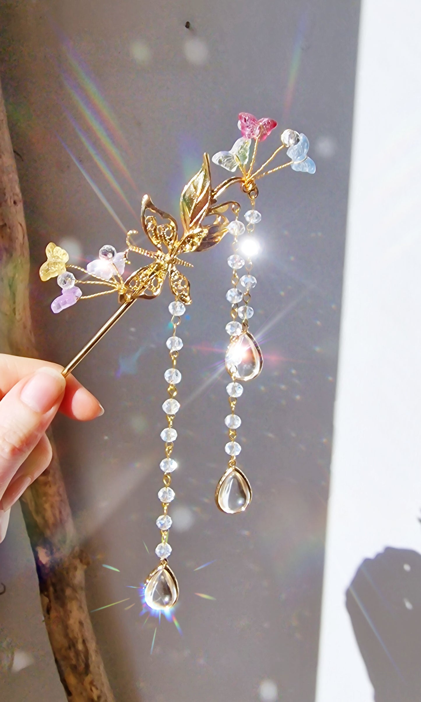 Butterfly Suncatcher Plant Wand DIY Kit - Flutter