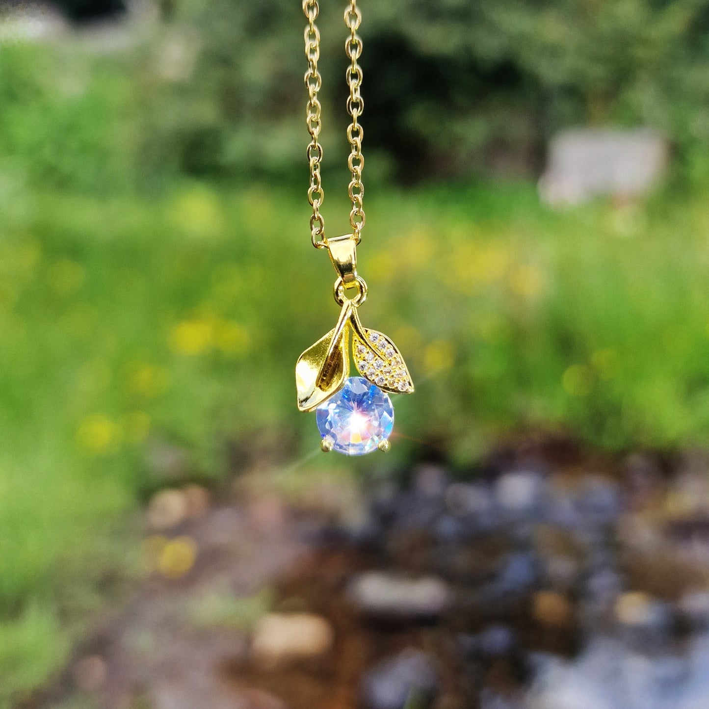 Wearable Rose Suncatcher – Necklace Only