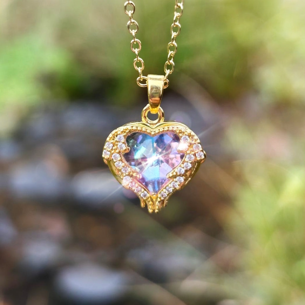 Twilight Heart Wearable Suncatcher – Necklace Only