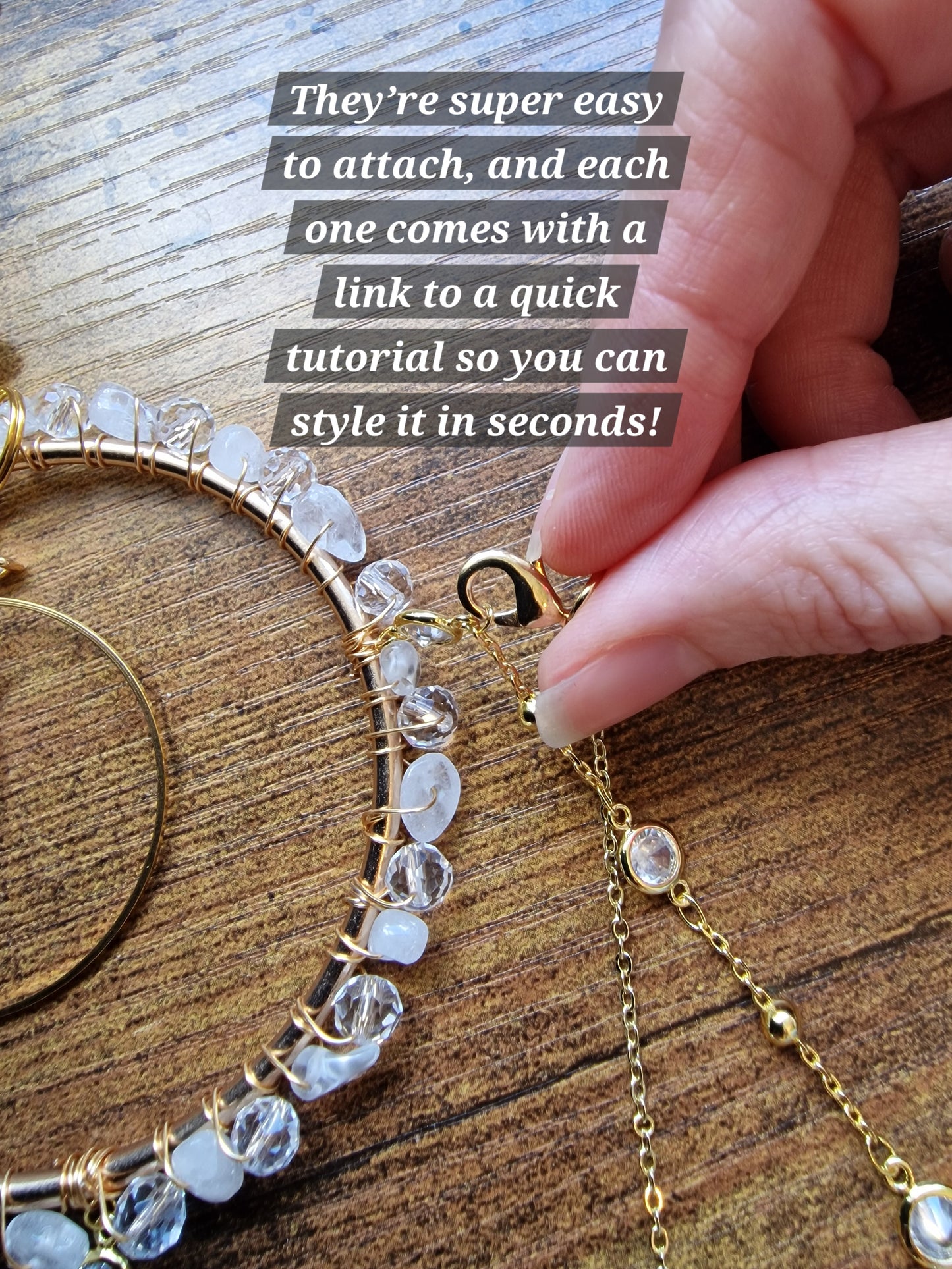 Karael's Orbit Wearable Planet Moon and Star Suncatcher – Necklace Only