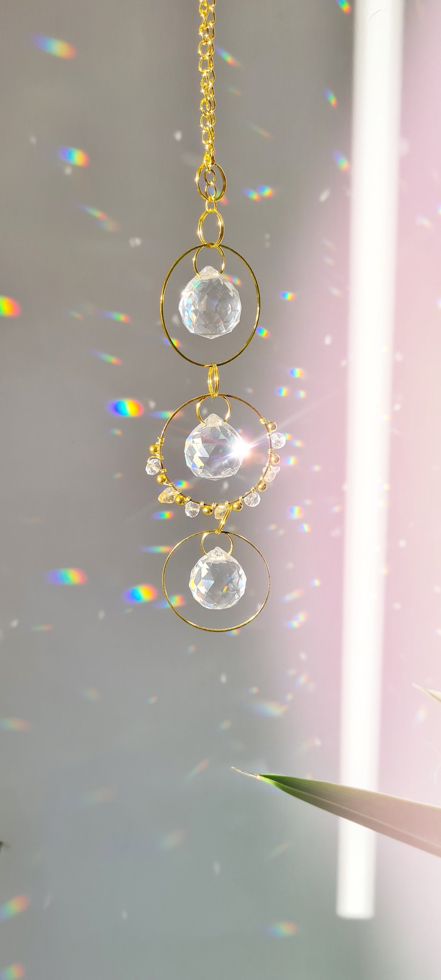 Car Crystal Suncatcher DIY Kit hanging Car Charm - Car