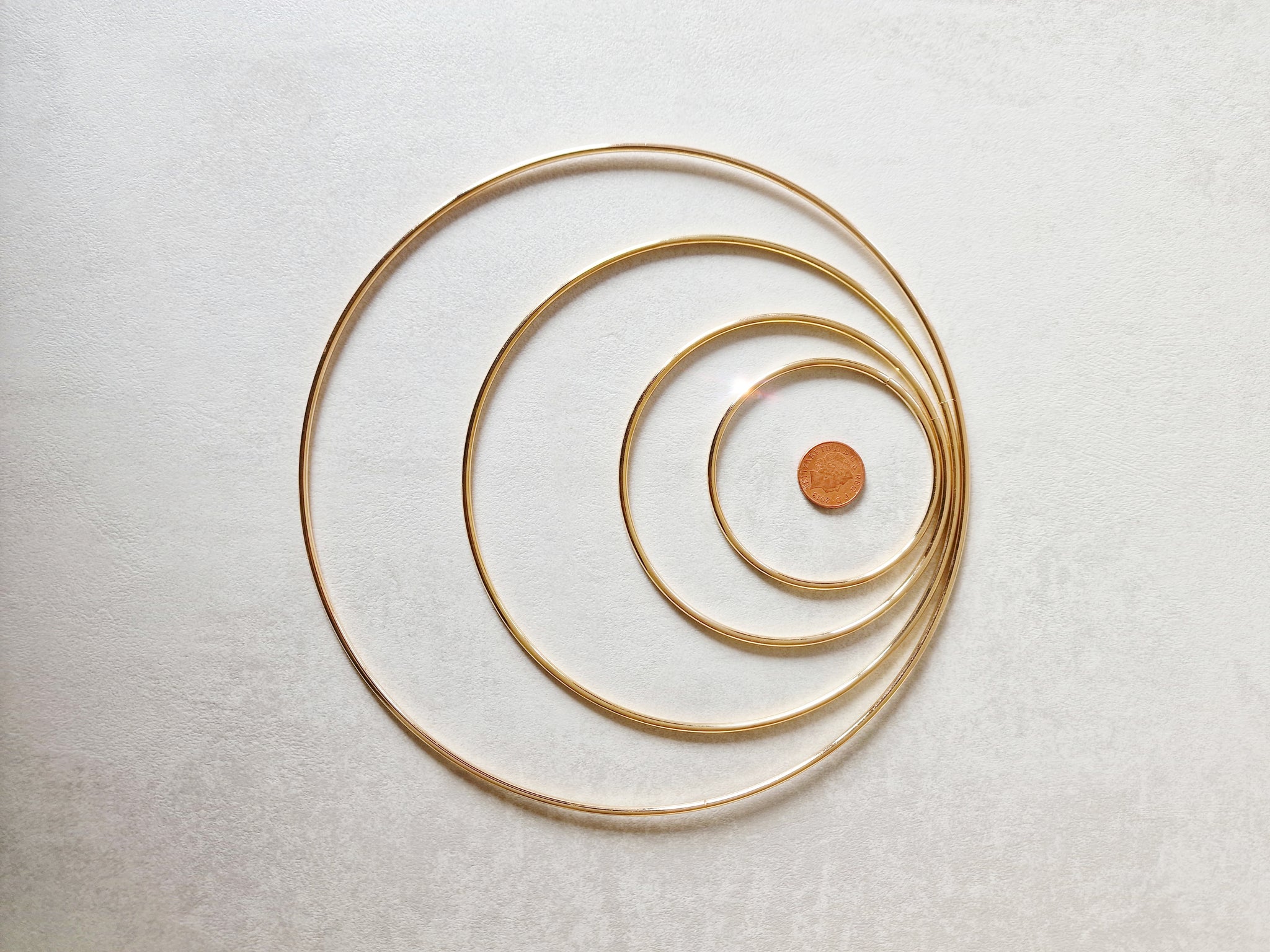 Metal outlet hoops large