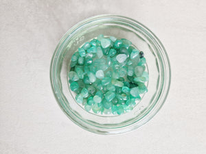 Crystal chip beads with holes