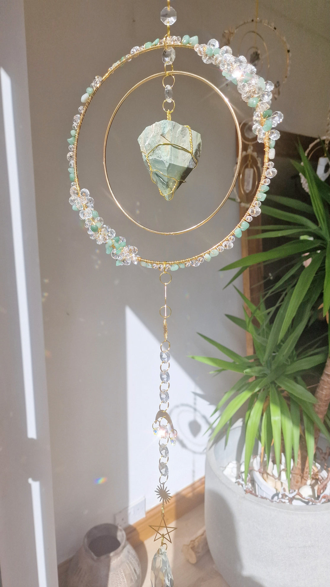 Crystal blood stone suncatcher - Ciri
