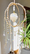 Load image into Gallery viewer, Crystal suncatcher with snow aura - Aoife