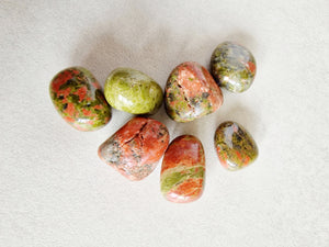 Unakite tumble stone