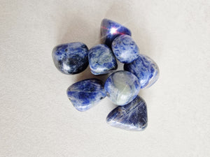 Sodalite tumble stone