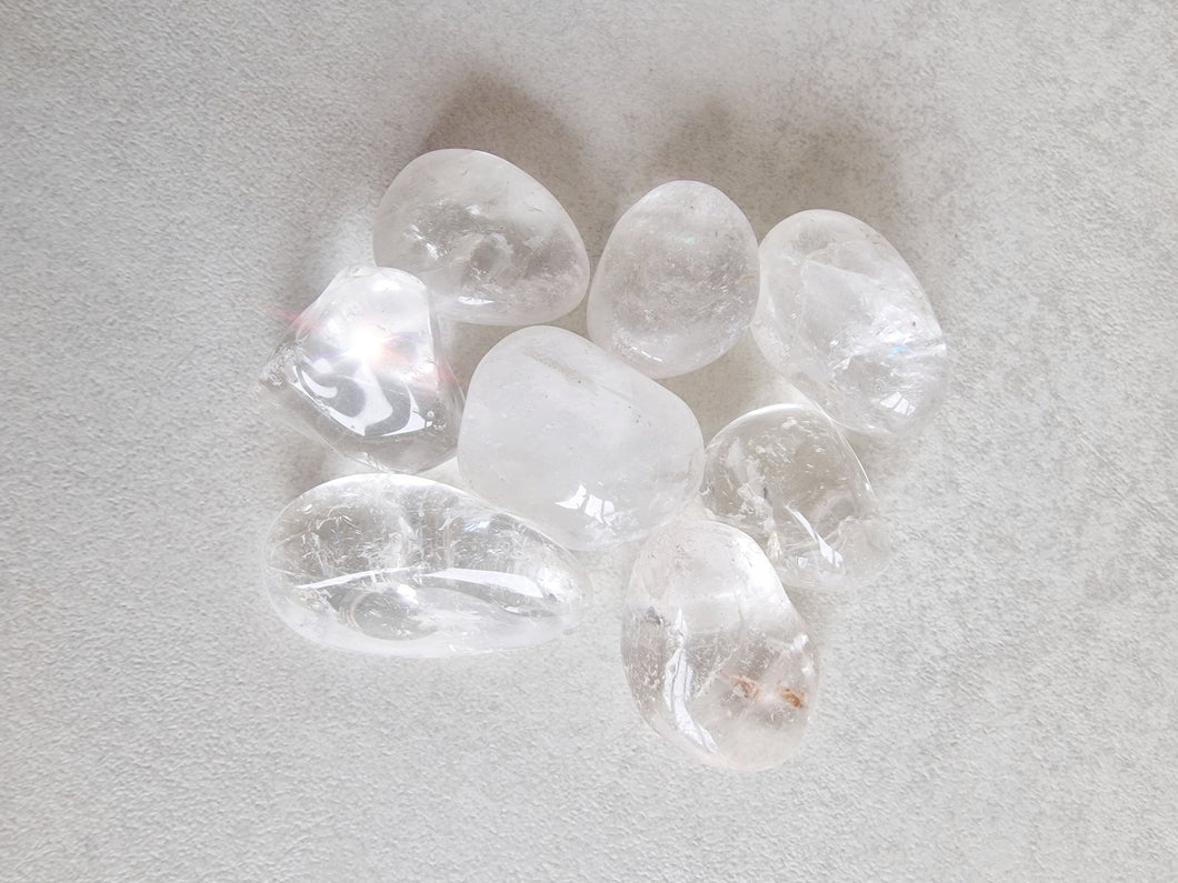 Rock crystal tumble stone