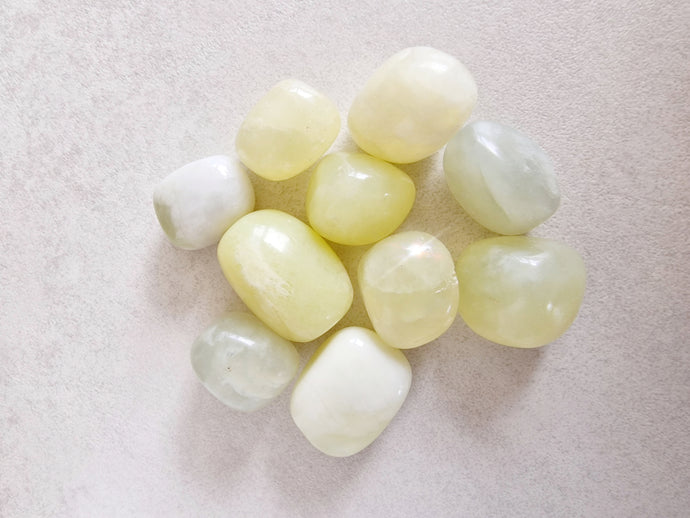 New jade tumble stone