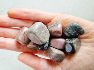 Rhodonite tumble stone