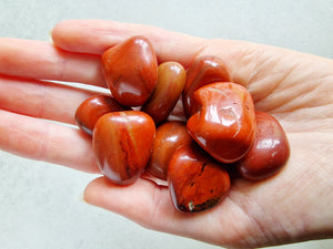 Red jasper tumble stone