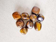 Load image into Gallery viewer, Gold tigers eye tumble stone