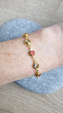 Load image into Gallery viewer, Rainbow clover bracelet
