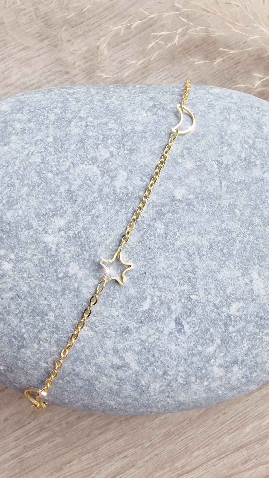 Moon and star bracelet