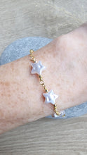 Load image into Gallery viewer, Pearl star bracelet