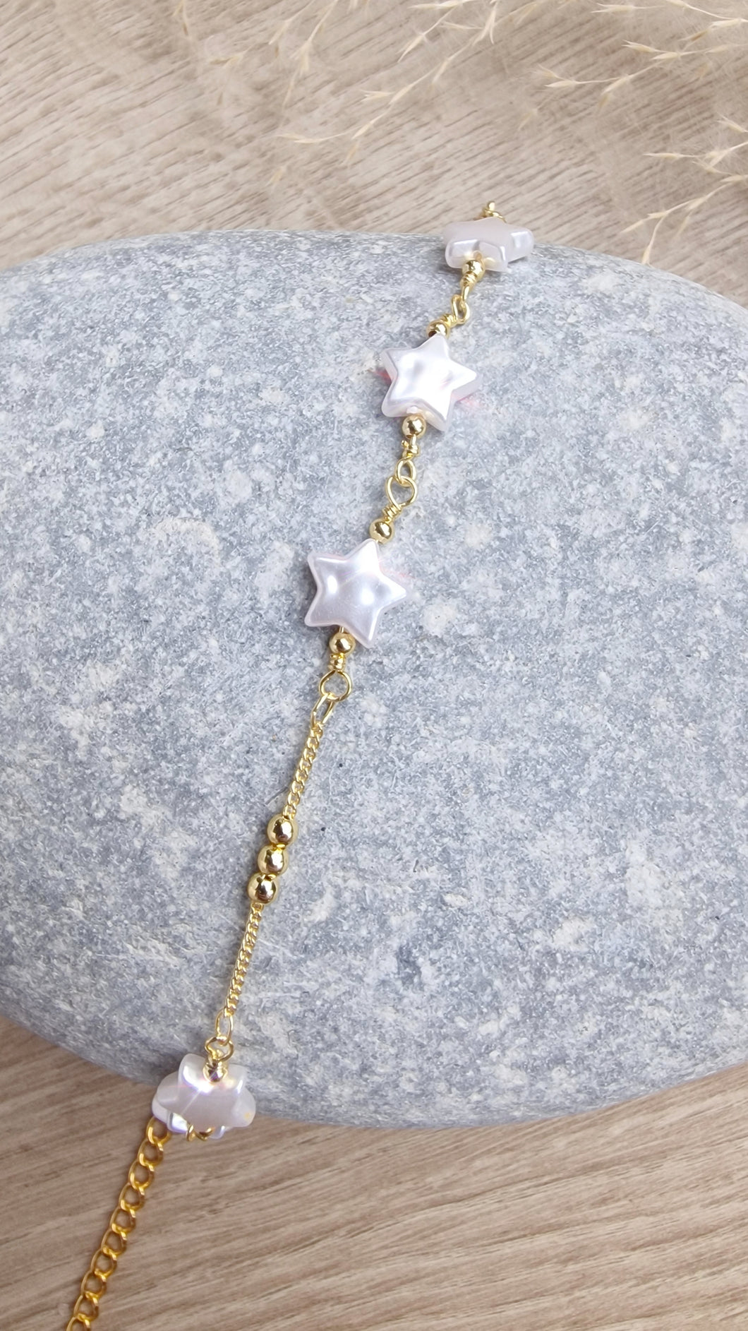 Pearl star bracelet