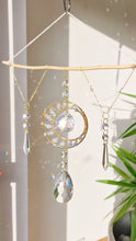 Load image into Gallery viewer, DIY driftwood moon and star crystal suncatcher