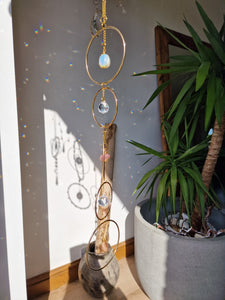 Chakra suncatcher DIY kit 5 hoops