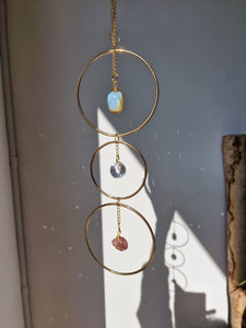 Chakra suncatcher DIY kit 3 hoops