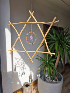 Hexagram suncatcher DIY kit