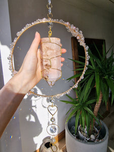 Crystal suncatcher pink amethyst - Francesca