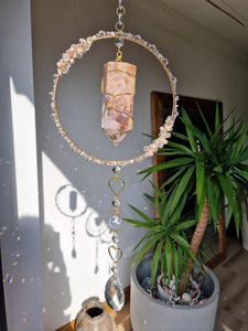 Crystal suncatcher pink amethyst - Francesca