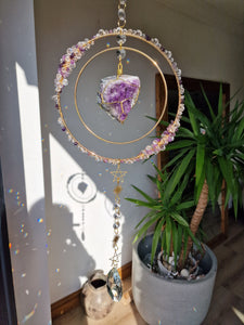 Crystal amethyst suncatcher - Yennifer