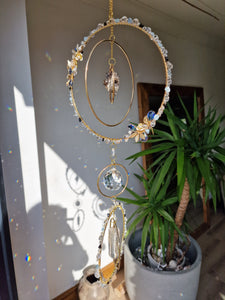 Crystal floral suncatcher smokey quartz - Vesemir